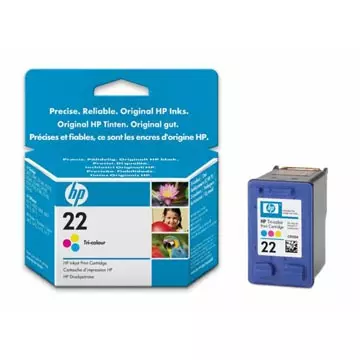 Een HP inktcartridge 22, 165 pagina's, OEM C9352AE, 3 kleuren koop je bij ShopXPress