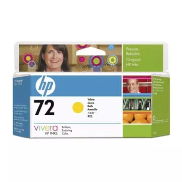 Een HP inktcartridge 72, 130 ml, OEM C9373A, geel koop je bij ShopXPress