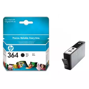 Een HP inktcartridge 364, 250 pagina's, OEM CB316EE, zwart koop je bij ShopXPress