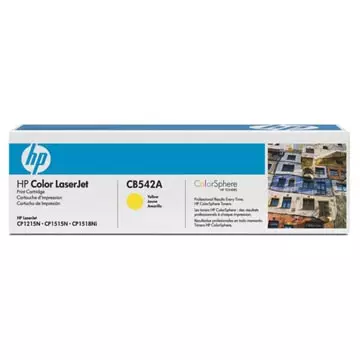 Een HP toner 125A, 1 400 pagina's, OEM CB542A, geel koop je bij ShopXPress