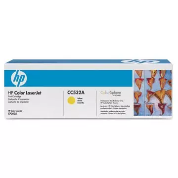 Een HP toner 304A, 2 800 pagina's, OEM CC532A, geel koop je bij ShopXPress