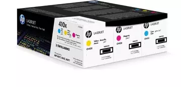 Een HP toner 410X, 5.000 pagina's, OEM CF252XM, cyaan, magenta en geel koop je bij ShopXPress