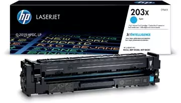 Een HP toner 203X, 2.500 pagina's, OEM CF541X, cyaan koop je bij ShopXPress