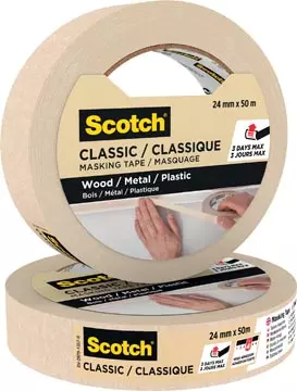 Een Scotch classic afplaktape, ft 24 mm x 50 m koop je bij ShopXPress