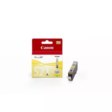 Een Canon inktcartridge CLI-521Y, 447 pagina's, OEM 2936B001, geel koop je bij ShopXPress