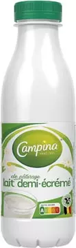 Een Campina halfvolle melk, 0,5 liter, pak van 6 flessen koop je bij ShopXPress