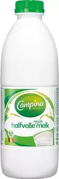 Een Campina halfvolle melk, 1 liter, pak van 6 stuks koop je bij ShopXPress