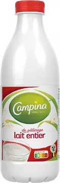 Een Campina volle melk, 1 liter, pak van 6 stuks koop je bij ShopXPress