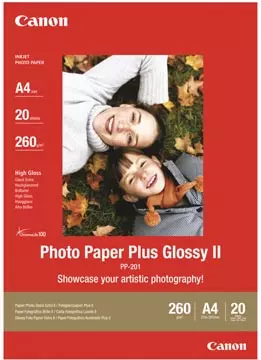 Een Canon fotopapier PP-201 Plus, ft A4, 260 g, pak van 20 vel koop je bij ShopXPress