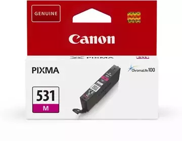 Een Canon inktcartridge CLI-531, 515 pagina's, OEM 6120C001, magenta koop je bij ShopXPress