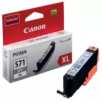 Een Canon inktcartridge CLI-571XL, 375 foto's, OEM 0335C001, grijs koop je bij ShopXPress