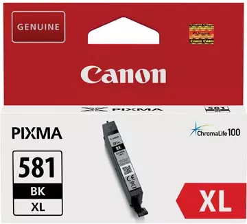 Een Canon inktcartridge CLI-581BK XL, 520 foto's, OEM 2052C001, zwart koop je bij ShopXPress