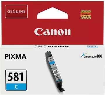 Een Canon inktcartridge CLI-581C, 250 foto's, OEM 2103C001, cyaan koop je bij ShopXPress