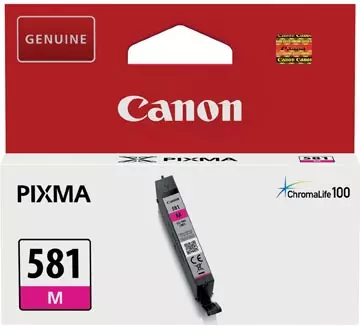 Een Canon inktcartridge CLI-581M, 237 foto's, OEM 2104C001, magenta koop je bij ShopXPress