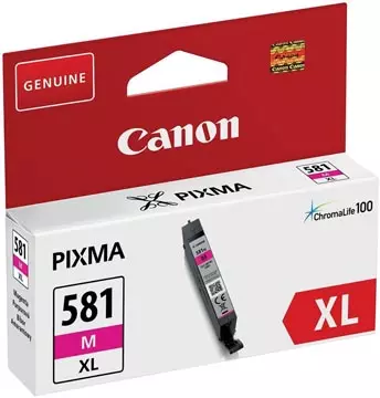 Een Canon inktcartridge CLI-581M XL, 225 foto's, OEM 2050C001, magenta koop je bij ShopXPress