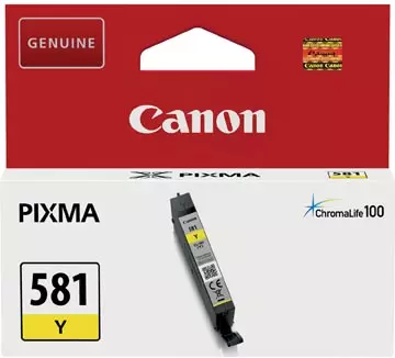 Een Canon inktcartridge CLI-581Y, 99 foto's, OEM 2105C001, geel koop je bij ShopXPress