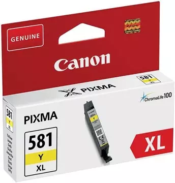 Een Canon inktcartridge CLI-581Y XL, 199 foto's, OEM 2051C001, geel koop je bij ShopXPress