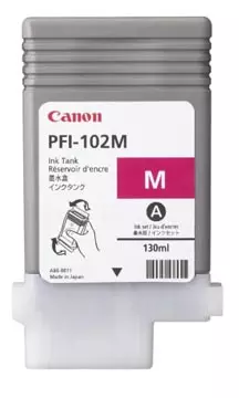 Een Canon inktcartridge PFI-102M, 130 ml, OEM 0897B001, magenta koop je bij ShopXPress