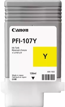 Een Canon inktcartridge PFI-107, 130 ml, OEM 6708B001, geel koop je bij ShopXPress