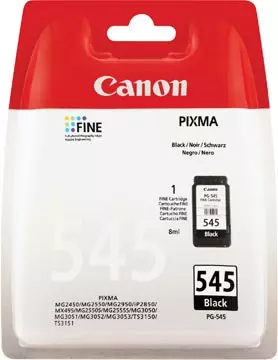 Een Canon inktcartridge PG-545, 180 pagina's, OEM 8287B001, zwart koop je bij ShopXPress