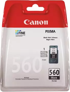 Een Canon inktcartridge PG-560XL, 400 pagina's, OEM 3712C001, zwart koop je bij ShopXPress