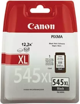 Een Canon inktcartridge PG545XL, 400 pagina's, OEM 8286B001, zwart koop je bij ShopXPress