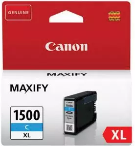 Een Canon inktcartridge PGI-1500XL, 1.020 pagina's, OEM 9193B001, cyaan koop je bij ShopXPress