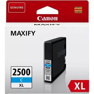 Een Canon inktcartridge PGI-2500XL, 1.760 pagina's, OEM 9265B001, cyaan koop je bij ShopXPress