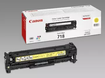 Een Canon toner 718, 2.900 pagina's, OEM 2659B002, geel koop je bij ShopXPress