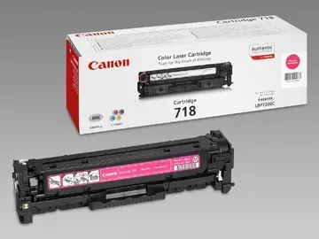 Een Canon toner 718, 2.900 pagina's, OEM 2660B002, magenta koop je bij ShopXPress