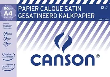 Een Canson kalkpapier ft 21 x 29,7 cm (A4), etui van 12 blad koop je bij ShopXPress