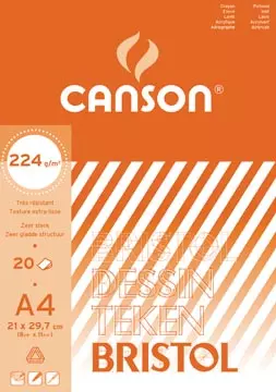 Een Canson tekenblok Bristol ft 21 x 29,7 cm (A4) koop je bij ShopXPress