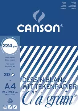 Een Canson tekenblok C à grain 224 g/m², ft 21 x 29,7 cm (A4) koop je bij ShopXPress