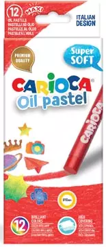 Een Carioca oliepastels, doos van 12 stuks in geassorteerde kleuren koop je bij Supplierz BV