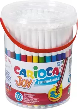 Een Carioca viltstift Joy, 100 stiften in een plastic pot koop je bij ShopXPress