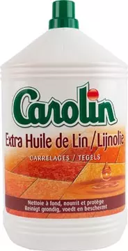 Een Carolin vloerreiniger extra lijnolie, fles van 5 l koop je bij ShopXPress