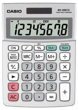 Sie können einen Casio bureaurekenmachine MS-88 ECO bei ShopXPress kaufen