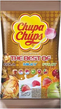 Een Chupa Chups lollies, The Best Of, pak van 120 stuks koop je bij ShopXPress