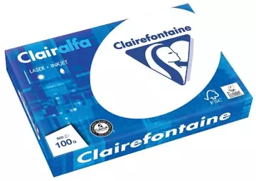 Een Clairefontaine Clairalfa presentatiepapier A3, 100 g, pak van 500 vel koop je bij ShopXPress