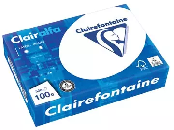 Een Clairefontaine Clairalfa presentatiepapier A4, 100 g, pak van 500 vel koop je bij ShopXPress