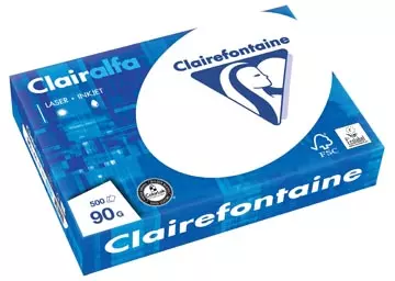 Een Clairefontaine Clairalfa presentatiepapier A4, 90 g, pak van 500 vel koop je bij ShopXPress