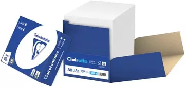 Een Clairefontaine Clairalfa printpapier ft A4, 80 g, doos van 2500 vel koop je bij ShopXPress