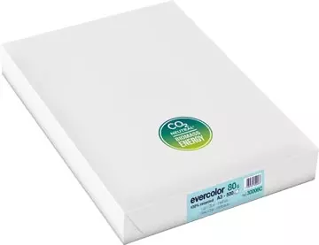 Een Clairefontaine Evercolor gekleurd gerecycleerd papier, A3, 80 g, 500 vel, helblauw koop je bij ShopXPress