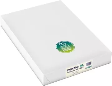 Een Clairefontaine Evercolor gekleurd gerecycleerd papier, A3, 80 g, 500 vel, ivoor koop je bij ShopXPress