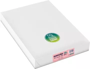 Een Clairefontaine Evercolor gekleurd gerecycleerd papier, A3, 80 g, 500 vel, roze koop je bij ShopXPress