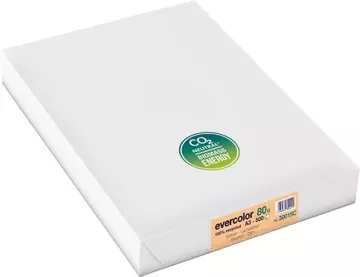 Een Clairefontaine Evercolor gekleurd gerecycleerd papier, A3, 80 g, 500 vel, zalm koop je bij ShopXPress