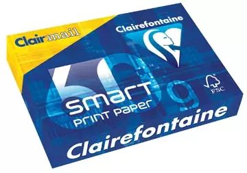 Een Clairefontaine Smart Printing printpapier ft A4, 60 g, pak van 500 vel koop je bij ShopXPress