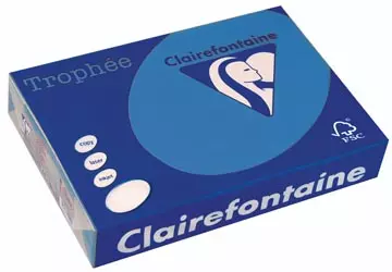 Een Clairefontaine Trophée Intens, gekleurd papier, A3, 120 g, 250 vel, turkoois koop je bij ShopXPress