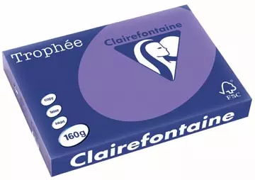 Een Clairefontaine Trophée Intens, gekleurd papier, A3, 160 g, 250 vel, violet koop je bij ShopXPress