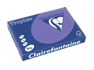 Een Clairefontaine Trophée Intens, gekleurd papier, A3, 80 g, 500 vel, violet koop je bij Supplierz BV